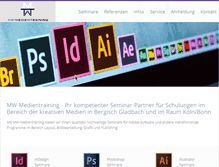 Tablet Screenshot of mw-medientraining.de